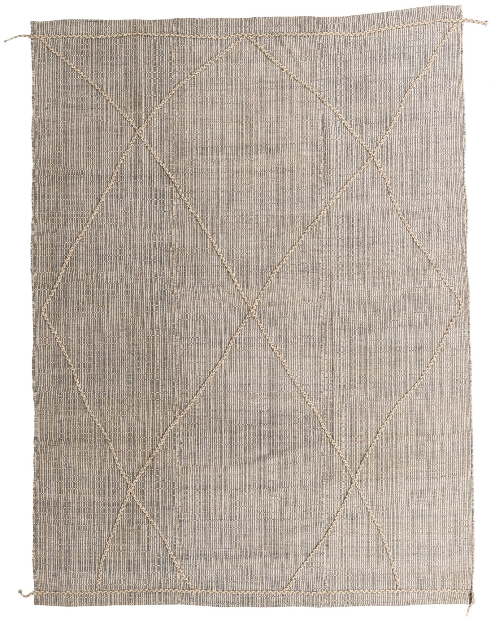 9' 1 x 12' 4 Hand Knotted Moroccan Wool Rug