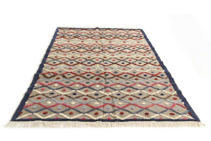5' 8 x 7' 10 Hand Knotted Moroccan Wool Rug