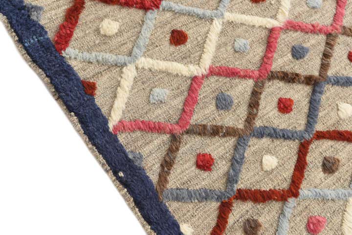 5' 8 x 7' 10 Hand Knotted Moroccan Wool Rug