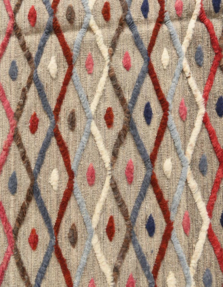 Detail image of 5' 8 x 7' 10  Hand Knotted Moroccan Wool Rug