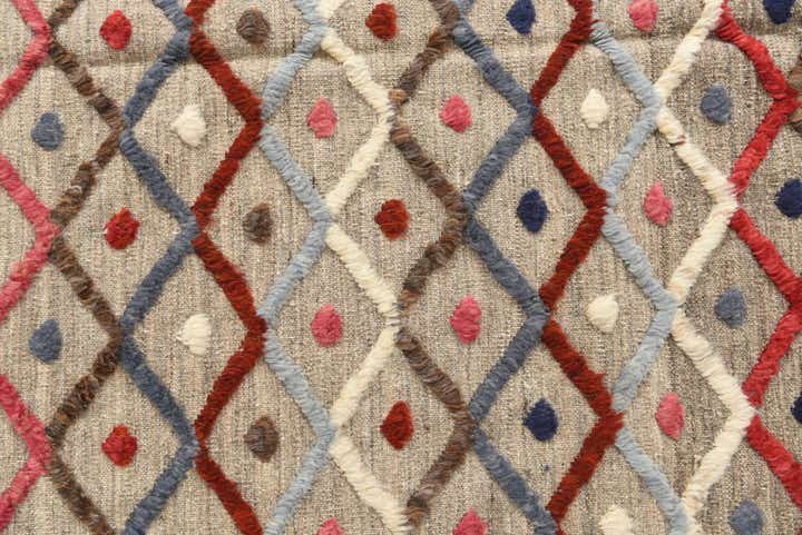 5' 8 x 7' 10 Hand Knotted Moroccan Wool Rug