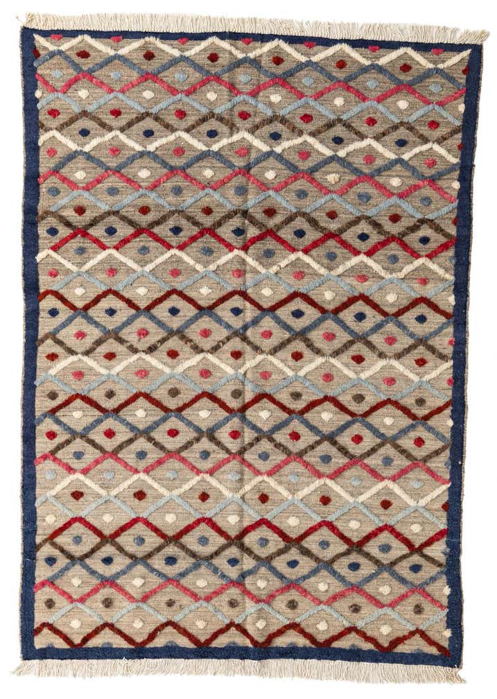 5' 8 x 7' 10 Hand Knotted Moroccan Wool Rug