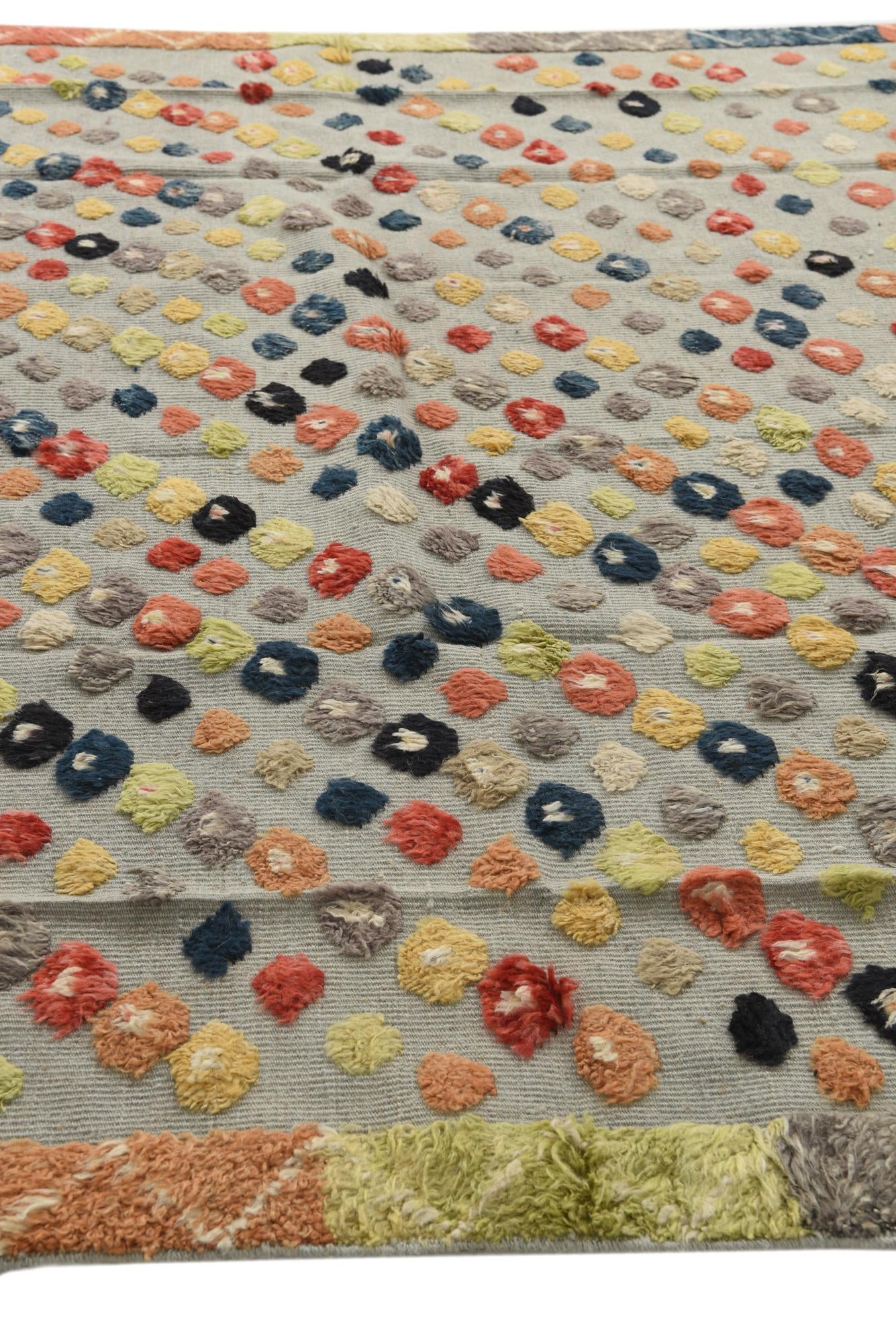 8' x 10' 6 Hand Knotted Moroccan Wool Rug