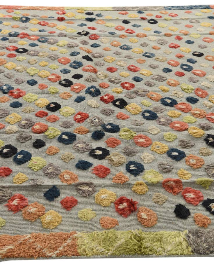 Detail image of 8' x 10' 6  Hand Knotted Moroccan Wool Rug