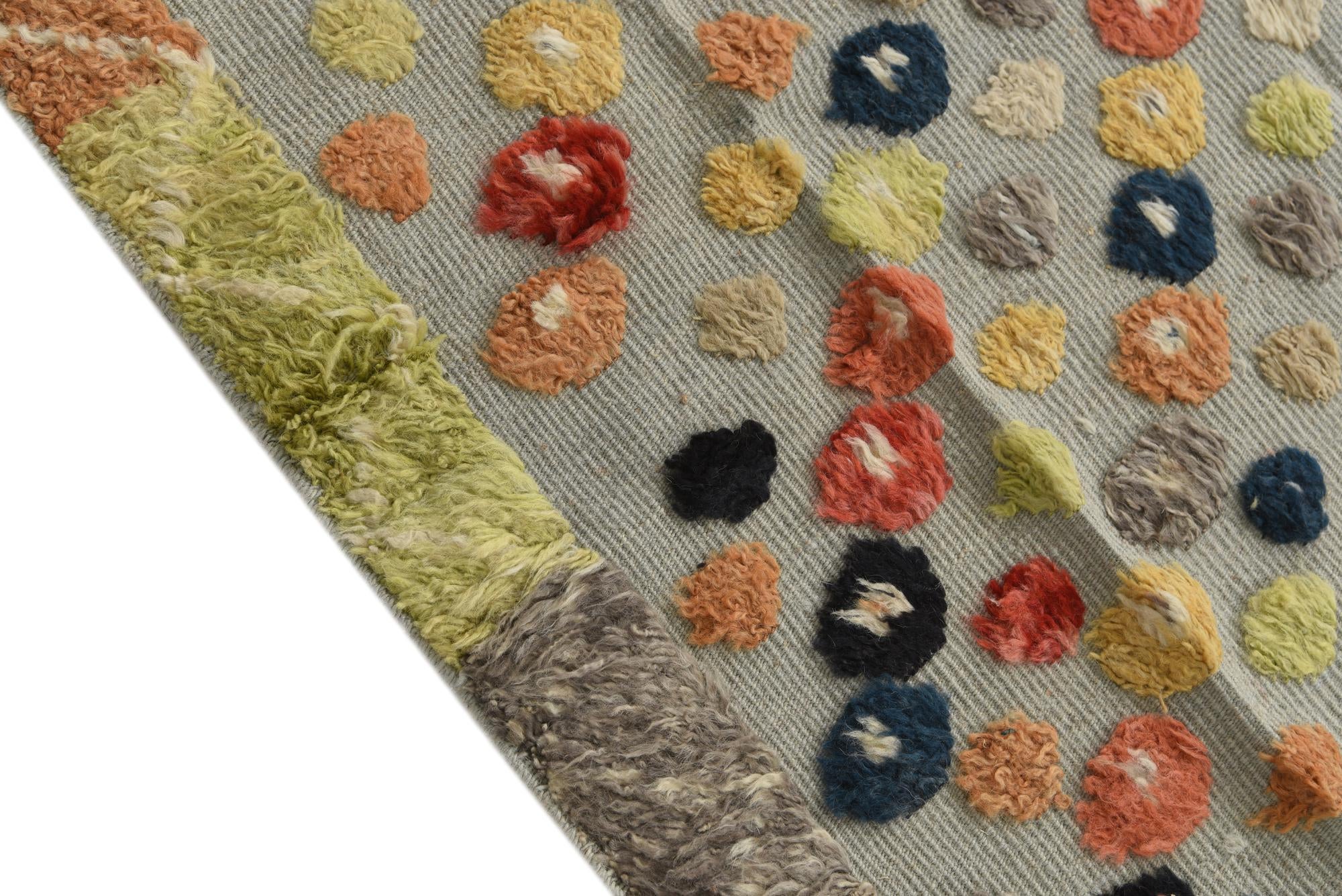 8' x 10' 6 Hand Knotted Moroccan Wool Rug