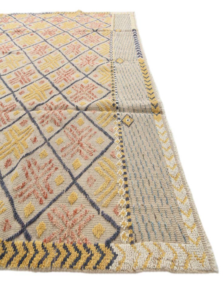 Detail image of 8' x 10' 4  Hand Knotted Moroccan Wool Rug