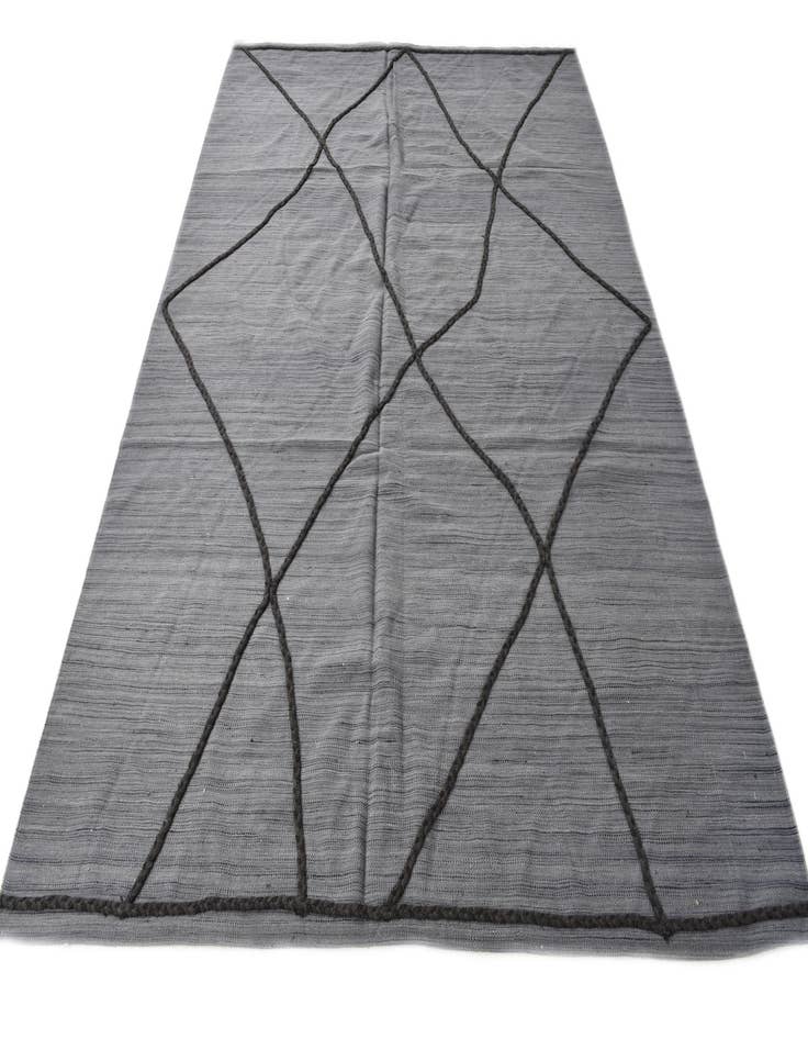 Detail image of 6' 11 x 9' 6  Hand Knotted Moroccan Wool Rug