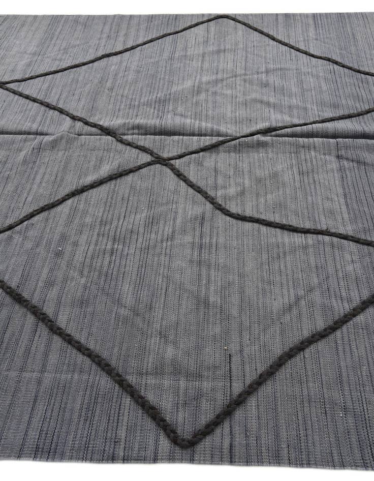 Detail image of 6' 11 x 9' 6  Hand Knotted Moroccan Wool Rug