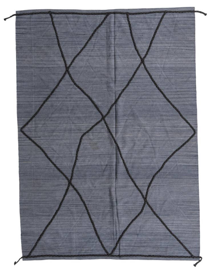Detail image of 6' 11 x 9' 6 Hand Knotted Moroccan Wool Rug