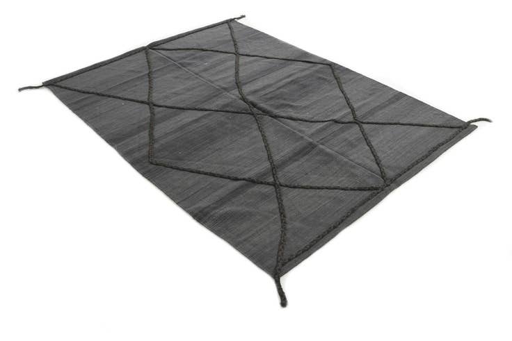 Detail image of 4' 9 x 6' 6 Hand Knotted Moroccan Wool Rug