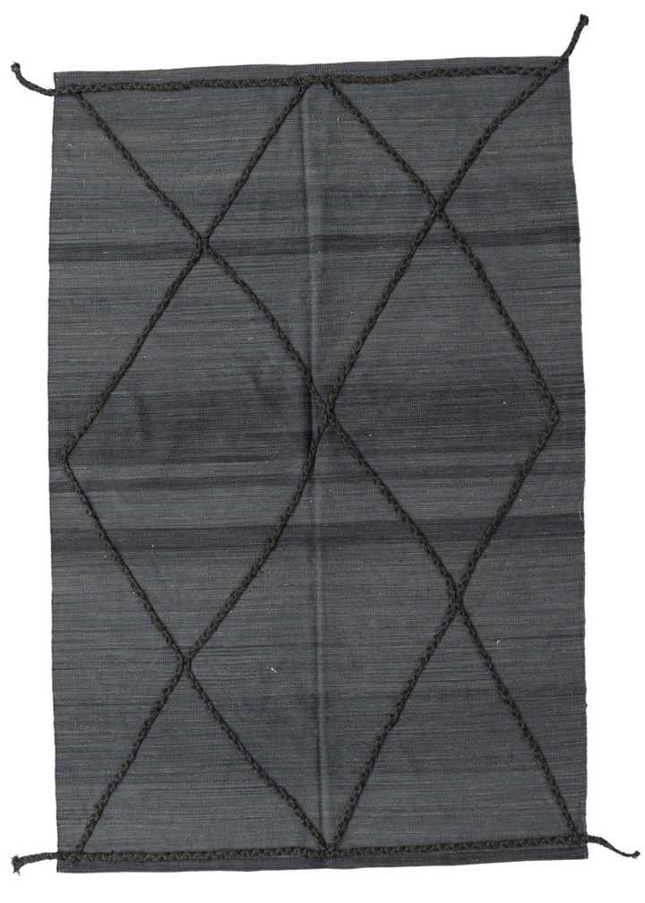 4' 9 x 6' 6 Hand Knotted Moroccan Wool Rug