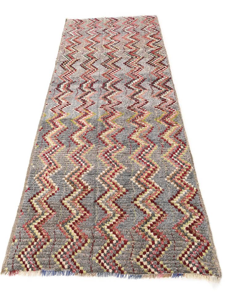 Detail image of 6' 3 x 9' 8  Hand Knotted Moroccan Wool Rug