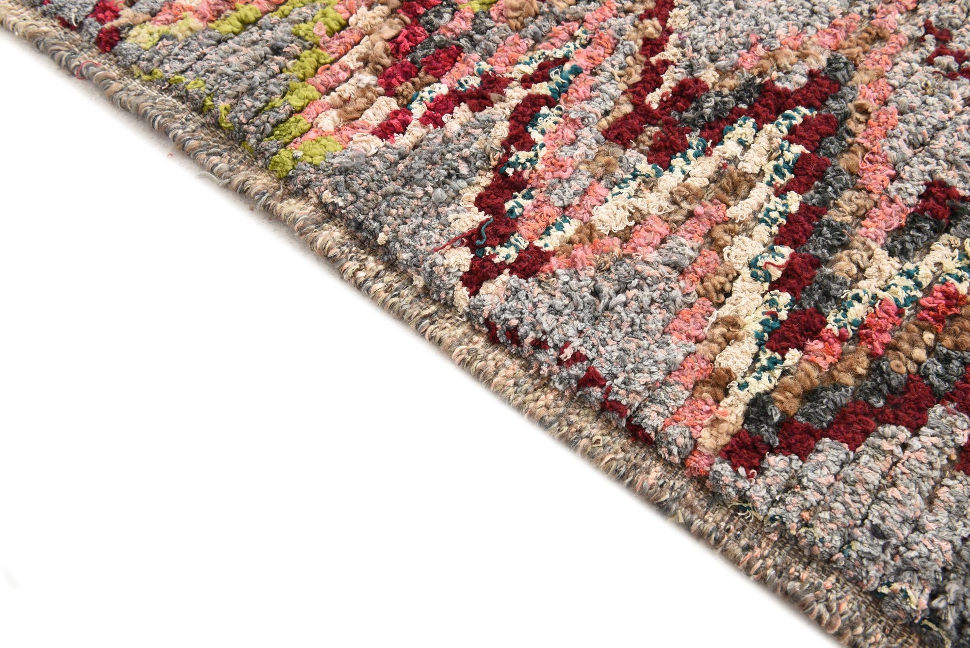 6' 3 x 9' 8 Hand Knotted Moroccan Wool Rug