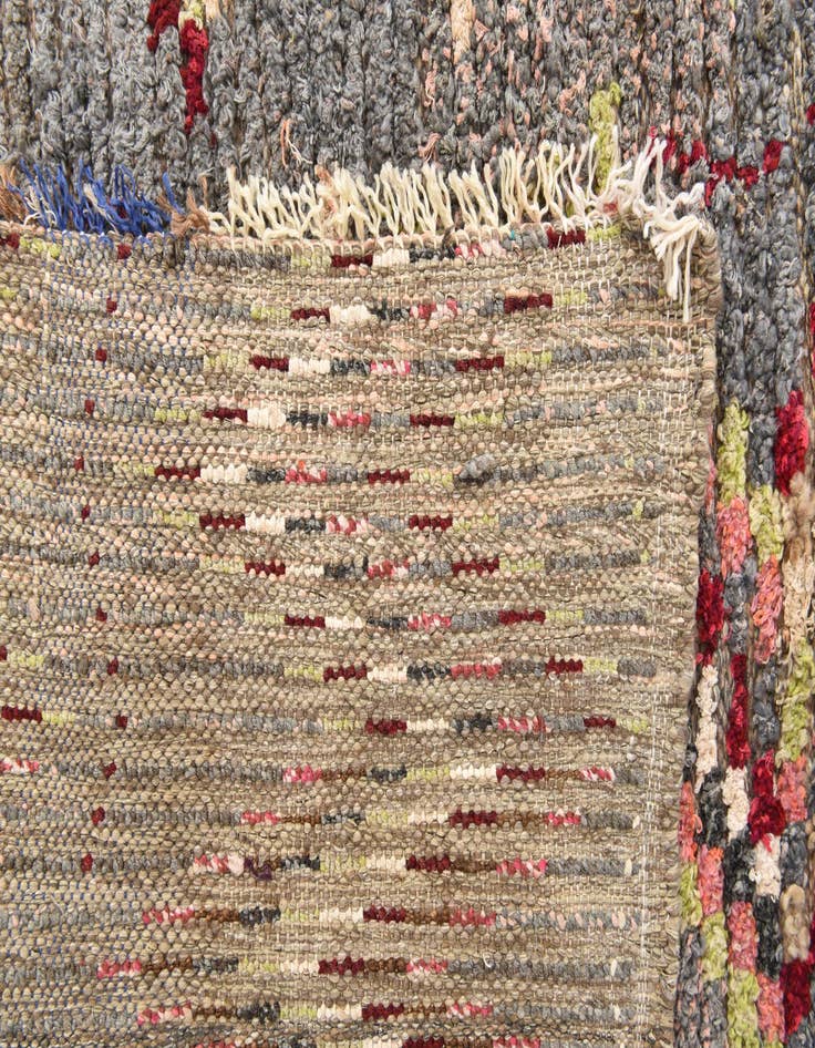 Detail image of 6' 3 x 9' 8  Hand Knotted Moroccan Wool Rug