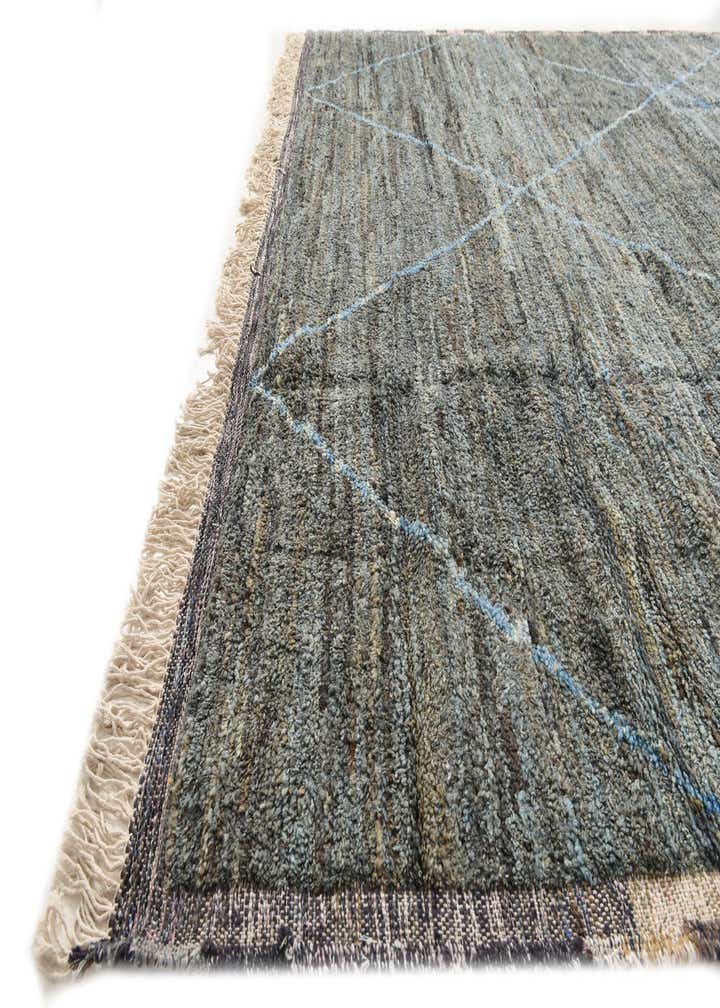 8' 9 x 12' 5 Hand Knotted Moroccan Wool Rug