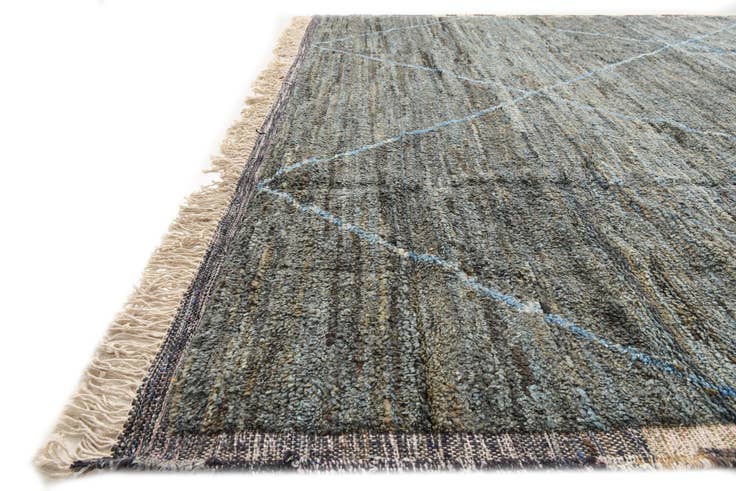 Detail image of 8' 9 x 12' 5 Hand Knotted Moroccan Wool Rug