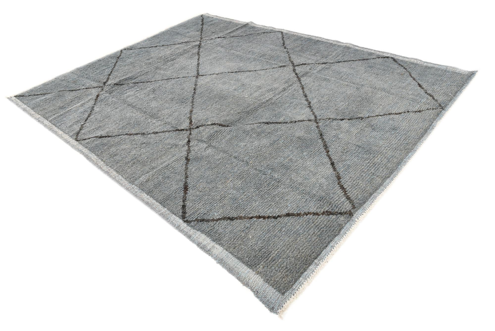 7' 10 x 10' 1 Hand Knotted Moroccan Wool Rug