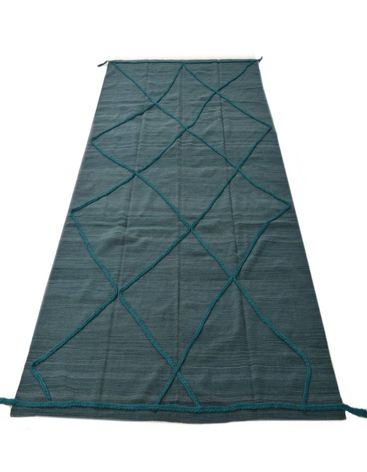 Detail image of 6' 7 x 9' 9  Hand Knotted Moroccan Wool Rug