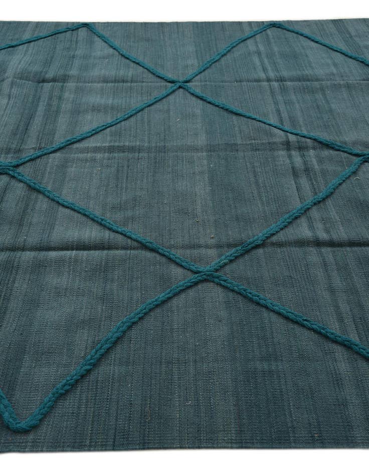 Detail image of 6' 7 x 9' 9  Hand Knotted Moroccan Wool Rug