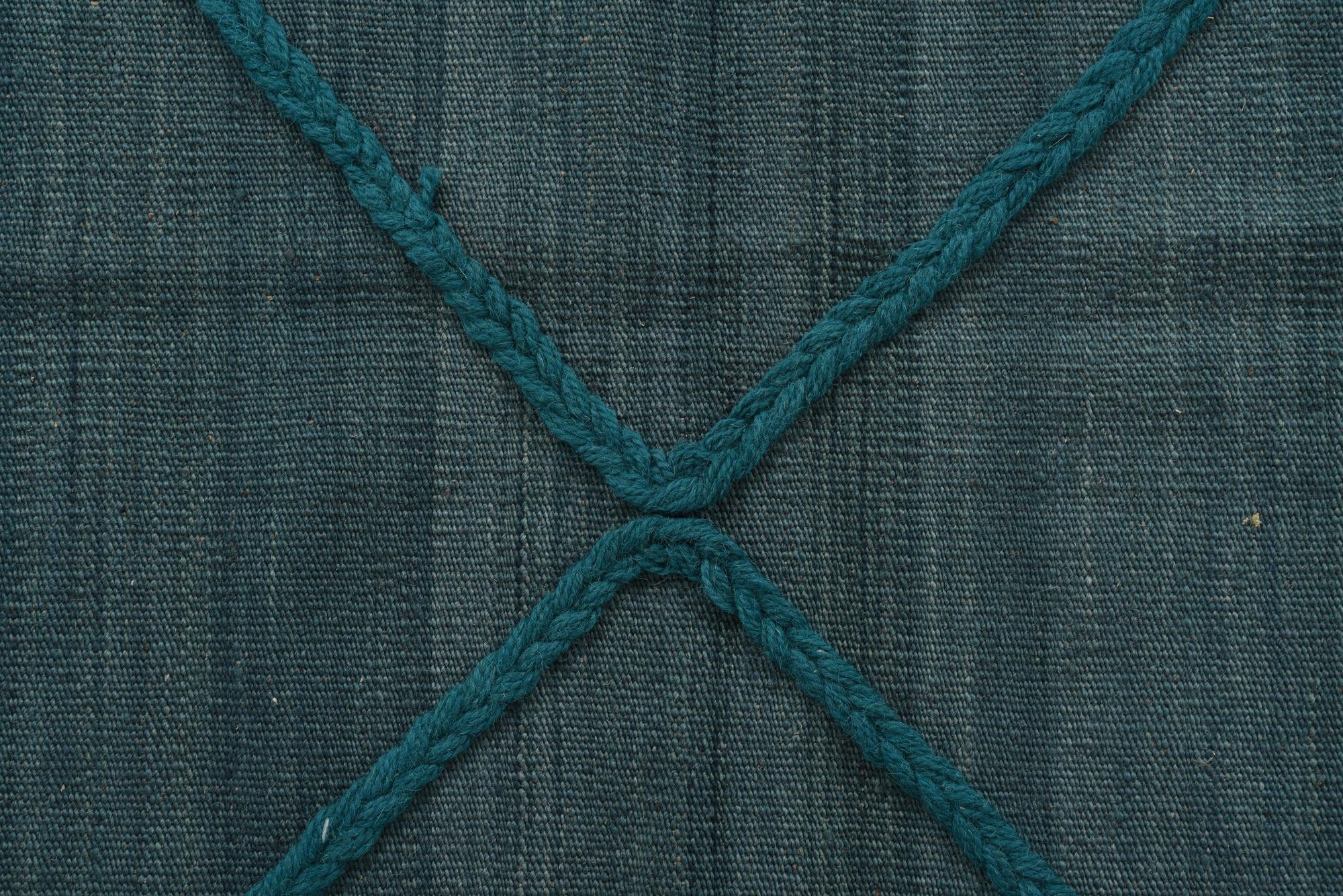 6' 7 x 9' 9 Hand Knotted Moroccan Wool Rug
