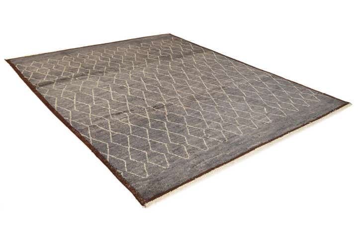 8' 6 x 10' 7 Hand Knotted Moroccan Wool Rug