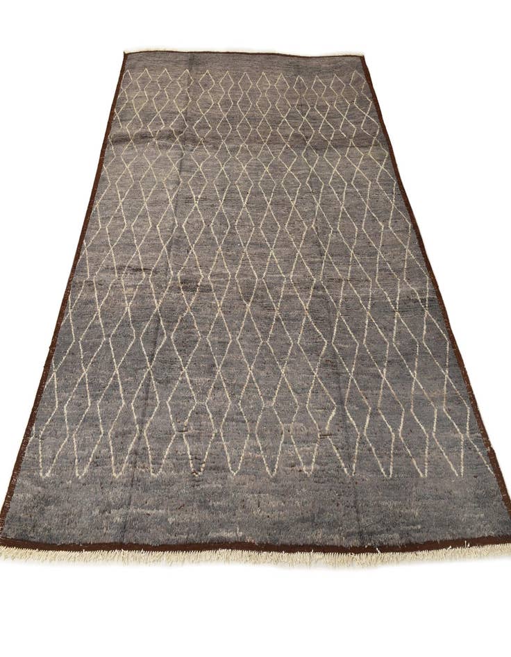 Detail image of 8' 6 x 10' 7  Hand Knotted Moroccan Wool Rug