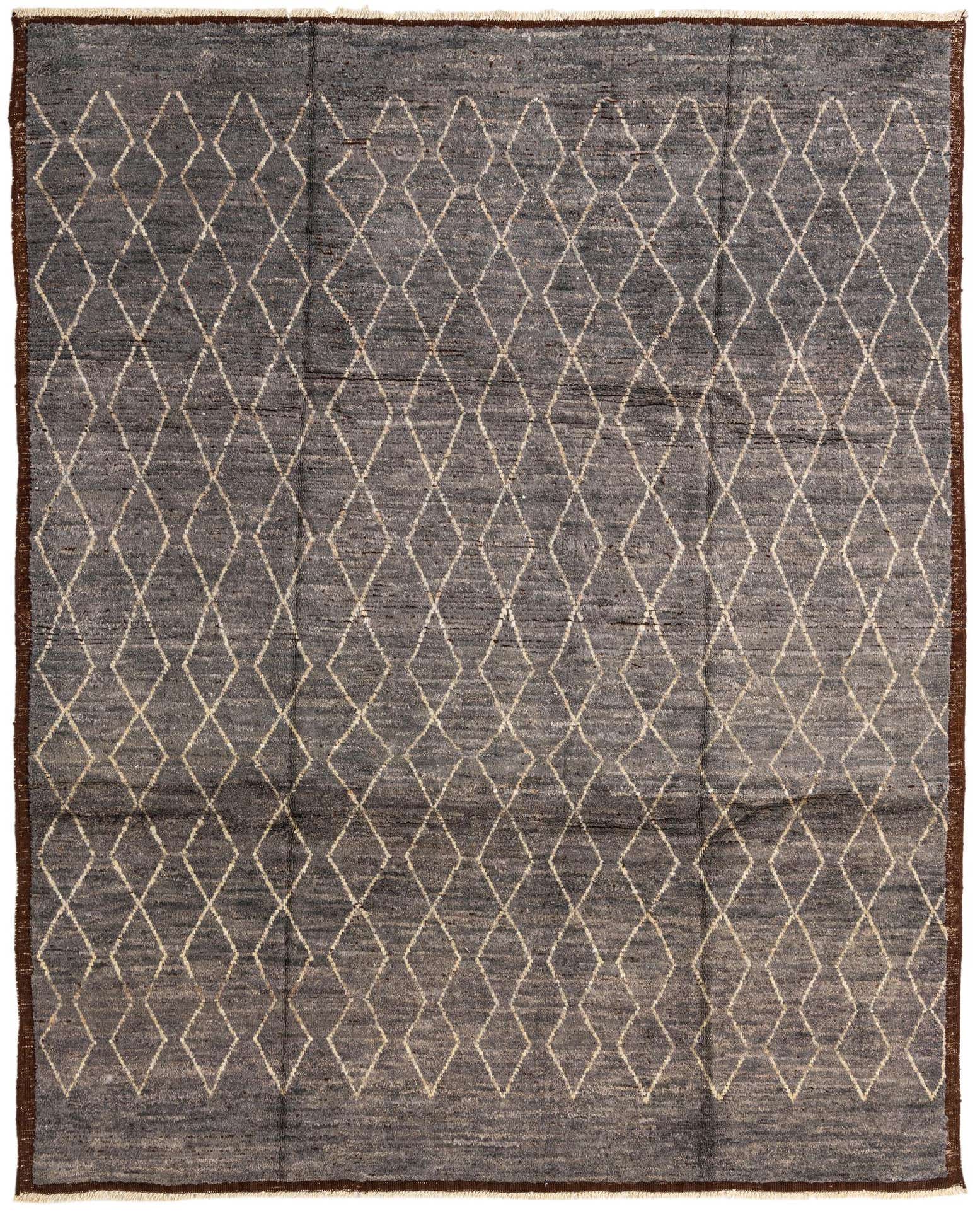 8' 6 x 10' 7 Hand Knotted Moroccan Wool Rug