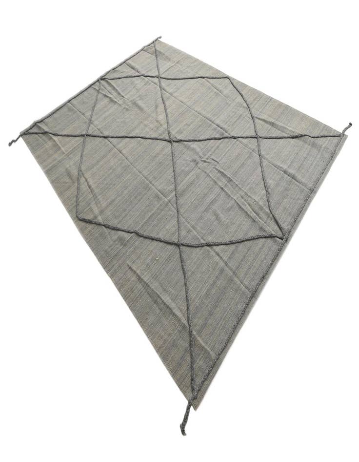 Detail image of 7' 4 x 9' 9 Hand Knotted Moroccan Wool Rug