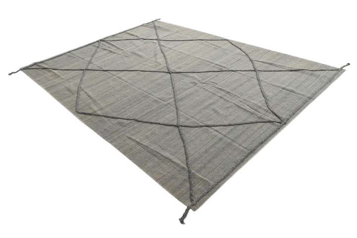 7' 4 x 9' 9 Hand Knotted Moroccan Wool Rug