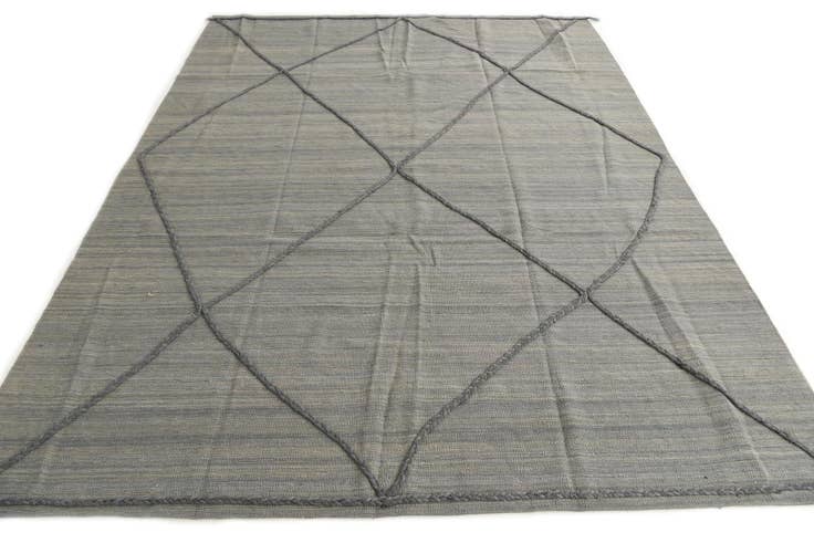 Detail image of 7' 4 x 9' 9 Hand Knotted Moroccan Wool Rug