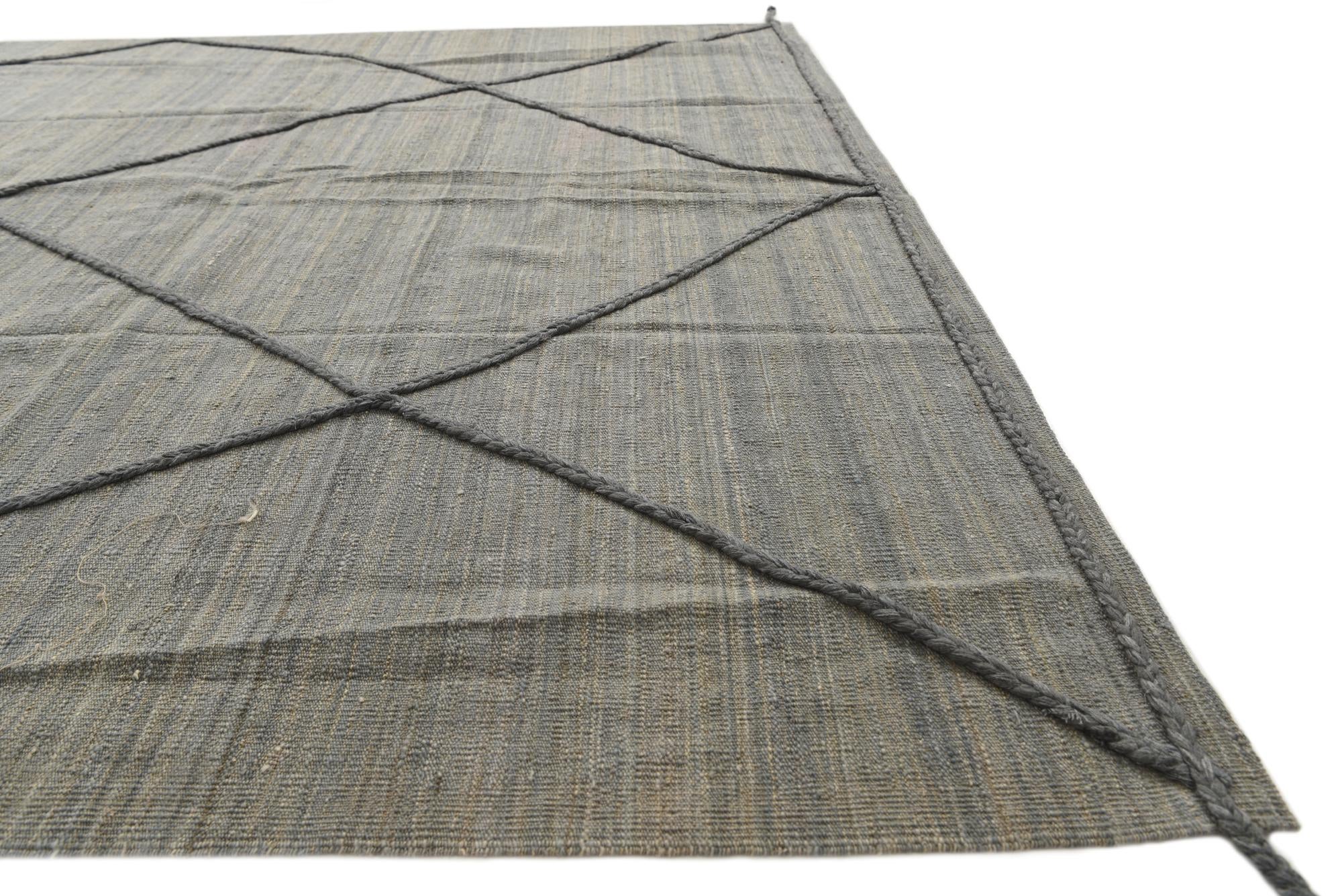 7' 4 x 9' 9 Hand Knotted Moroccan Wool Rug