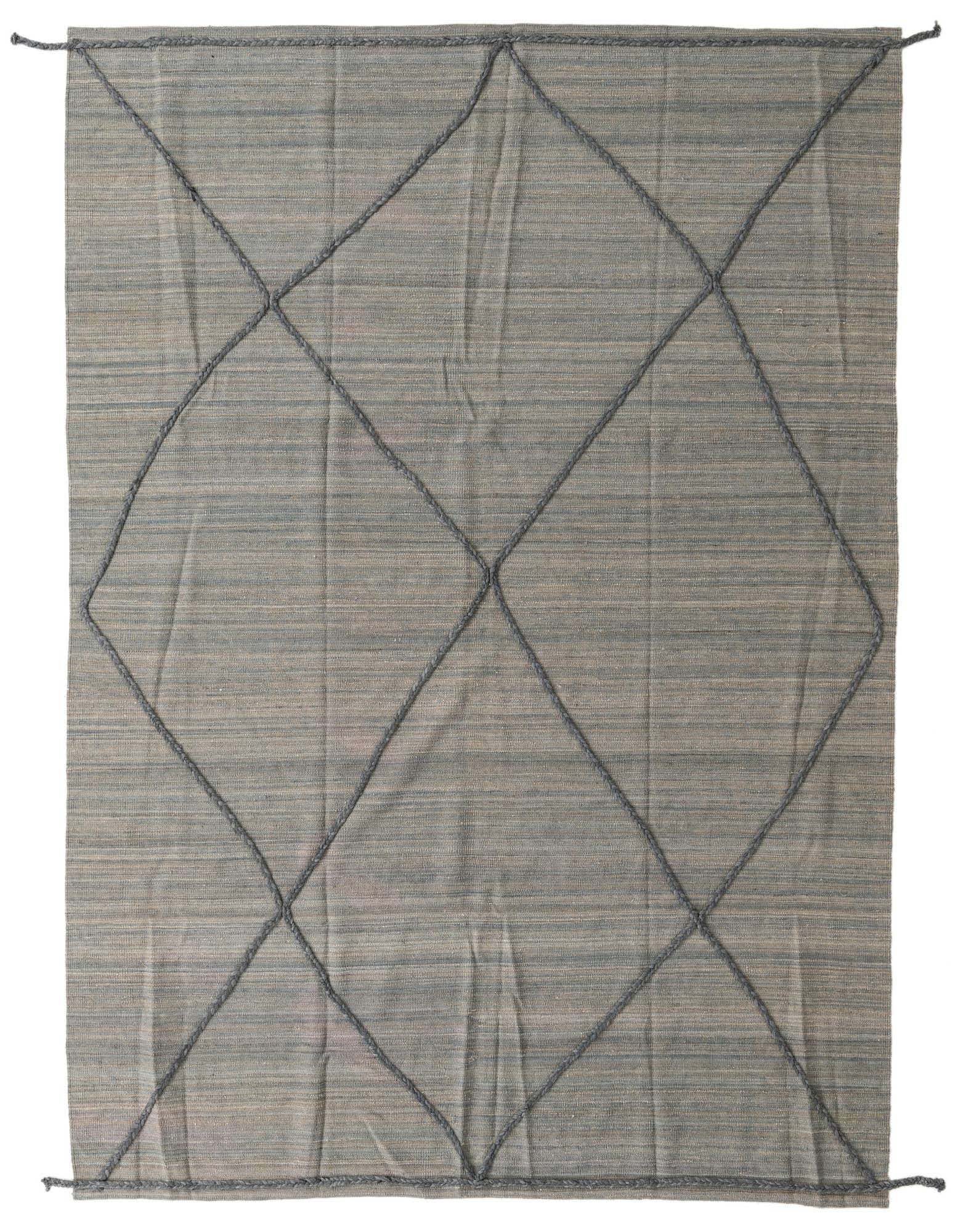 7' 4 x 9' 9 Hand Knotted Moroccan Wool Rug