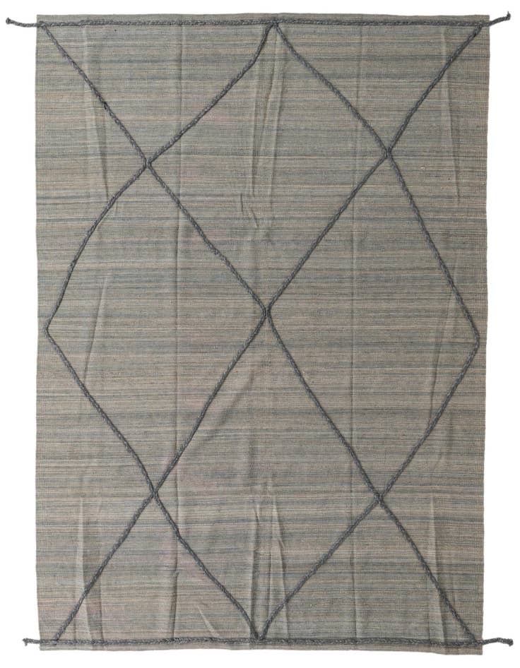 Detail image of 7' 4 x 9' 9 Hand Knotted Moroccan Wool Rug