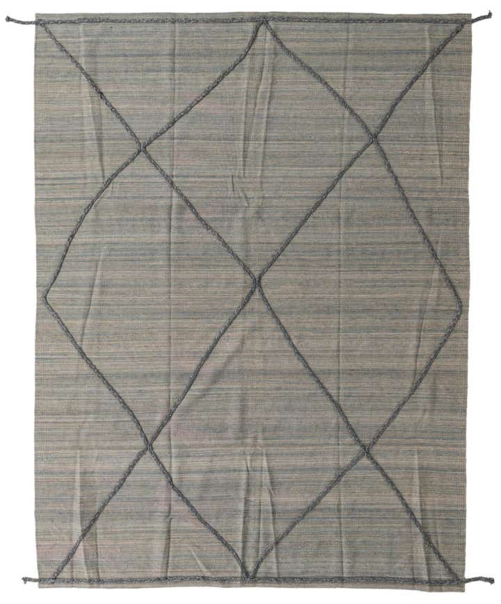 7' 4 x 9' 9 Hand Knotted Moroccan Wool Rug