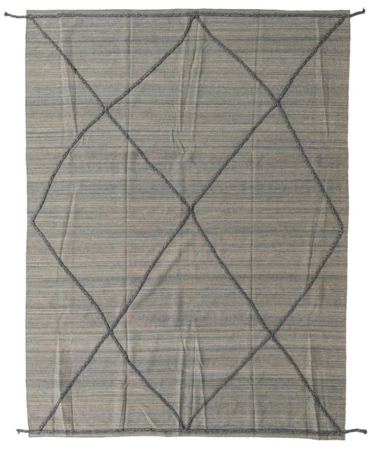 Detail image of 7' 4 x 9' 9 Hand Knotted Moroccan Wool Rug
