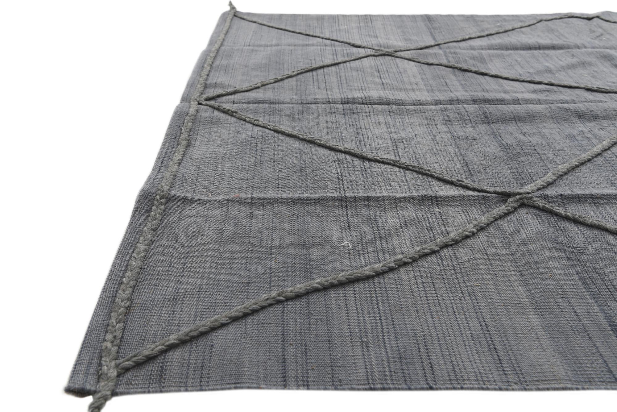 5' 9 x 7' 10 Hand Knotted Moroccan Wool Rug