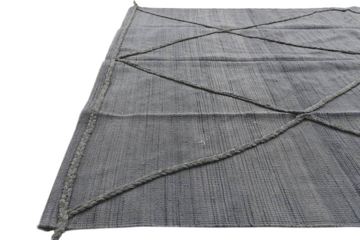 Detail image of 5' 9 x 7' 10 Hand Knotted Moroccan Wool Rug