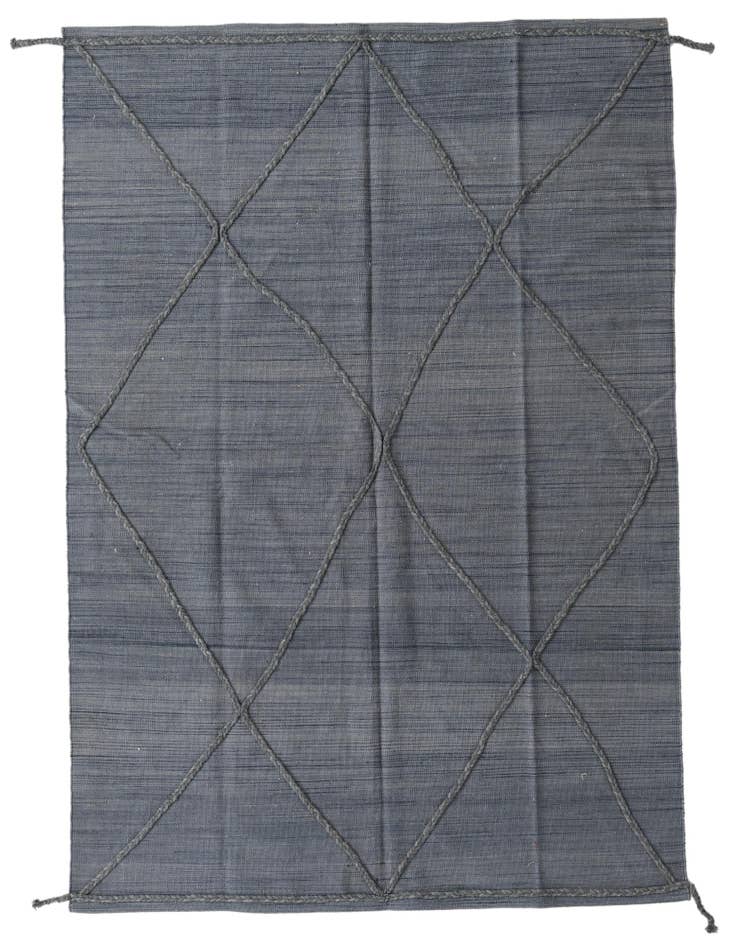 Detail image of 5' 9 x 7' 10 Hand Knotted Moroccan Wool Rug