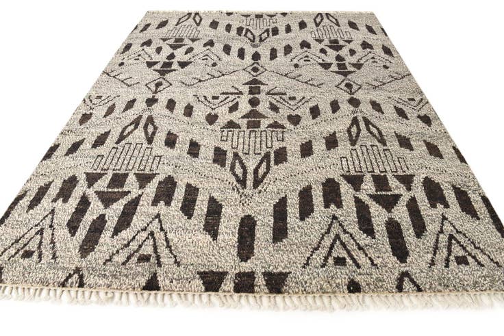 Detail image of 8' 2 x 10' 3 Hand Knotted Moroccan Wool Rug