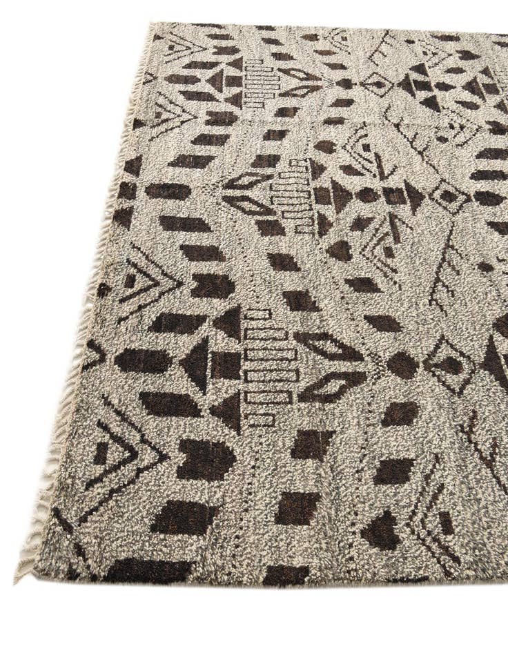 Detail image of 8' 2 x 10' 3  Hand Knotted Moroccan Wool Rug