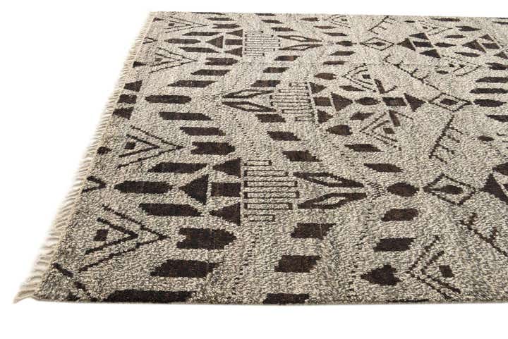 8' 2 x 10' 3 Hand Knotted Moroccan Wool Rug