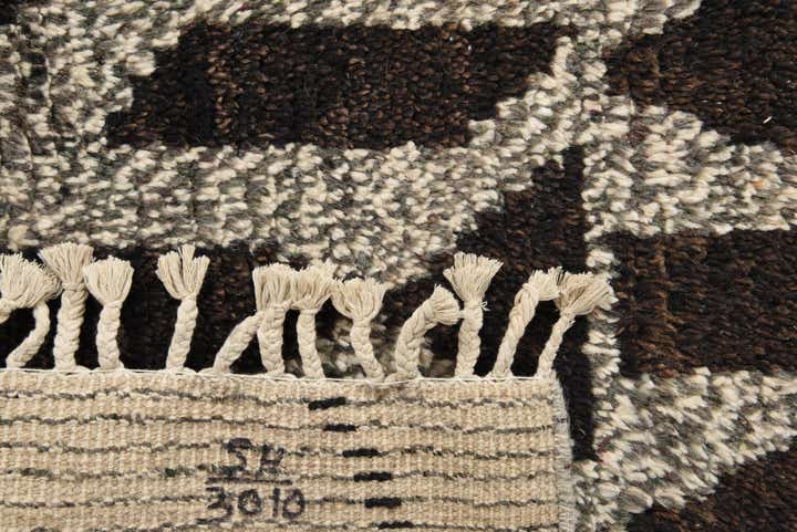 8' 2 x 10' 3 Hand Knotted Moroccan Wool Rug
