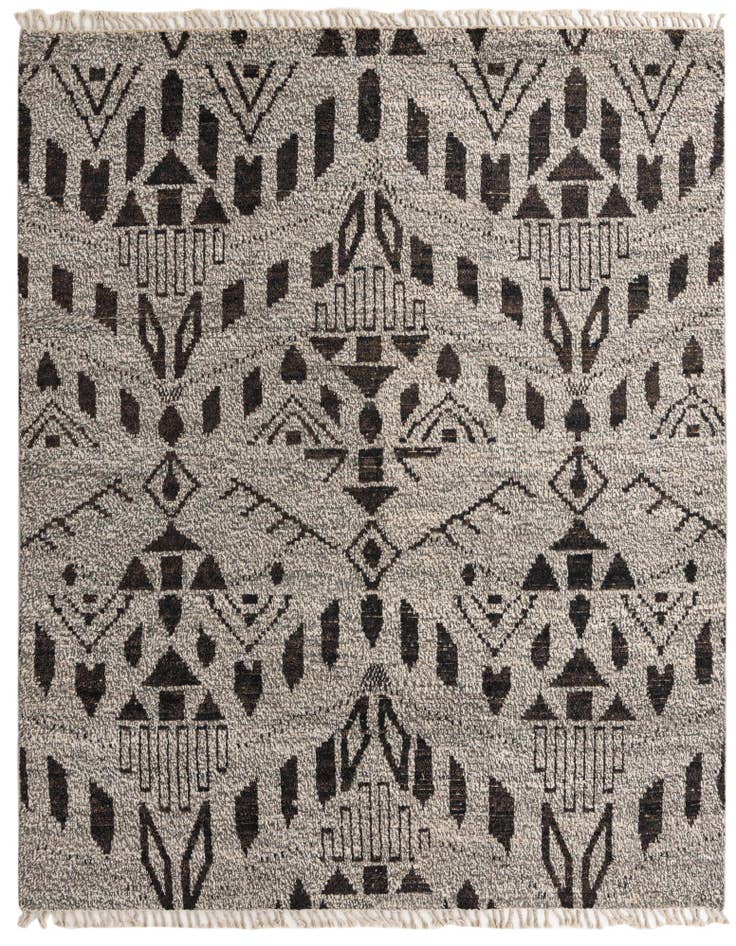 Detail image of 8' 2 x 10' 3 Hand Knotted Moroccan Wool Rug