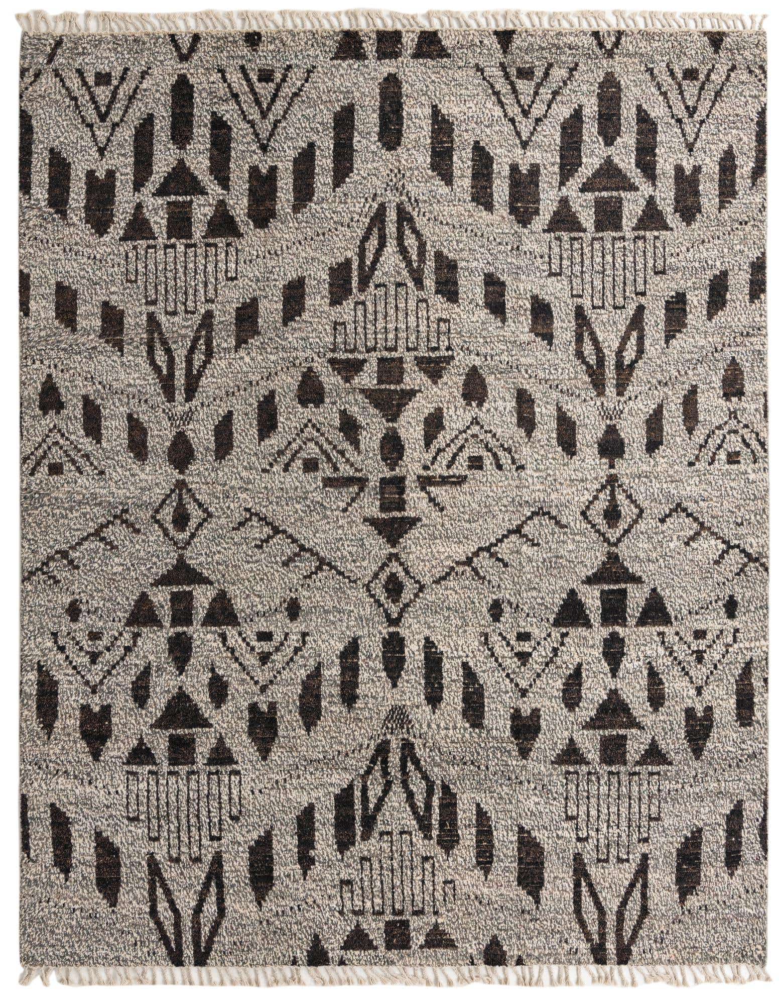 8' 2 x 10' 3 Hand Knotted Moroccan Wool Rug