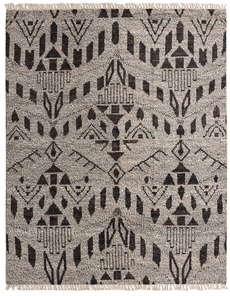 Detail image of 8' 2 x 10' 3 Hand Knotted Moroccan Wool Rug