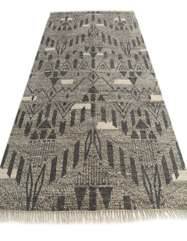 Detail image of 8' 1 x 10' 6  Hand Knotted Moroccan Wool Rug