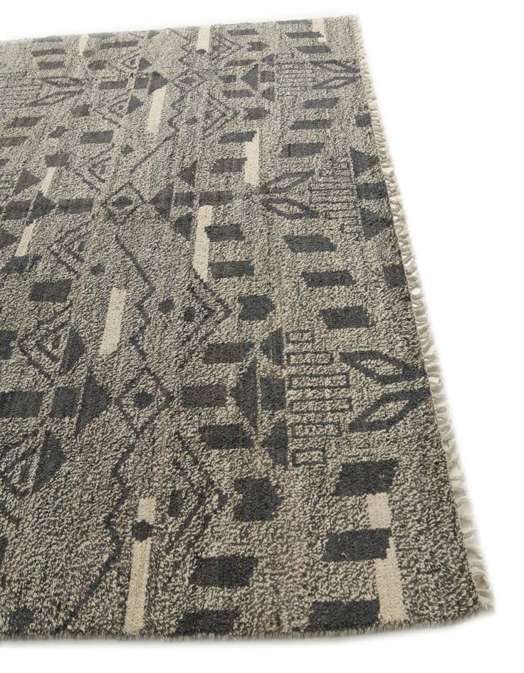 Detail image of 8' 1 x 10' 6  Hand Knotted Moroccan Wool Rug