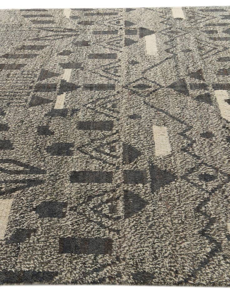 Detail image of 8' 1 x 10' 6  Hand Knotted Moroccan Wool Rug