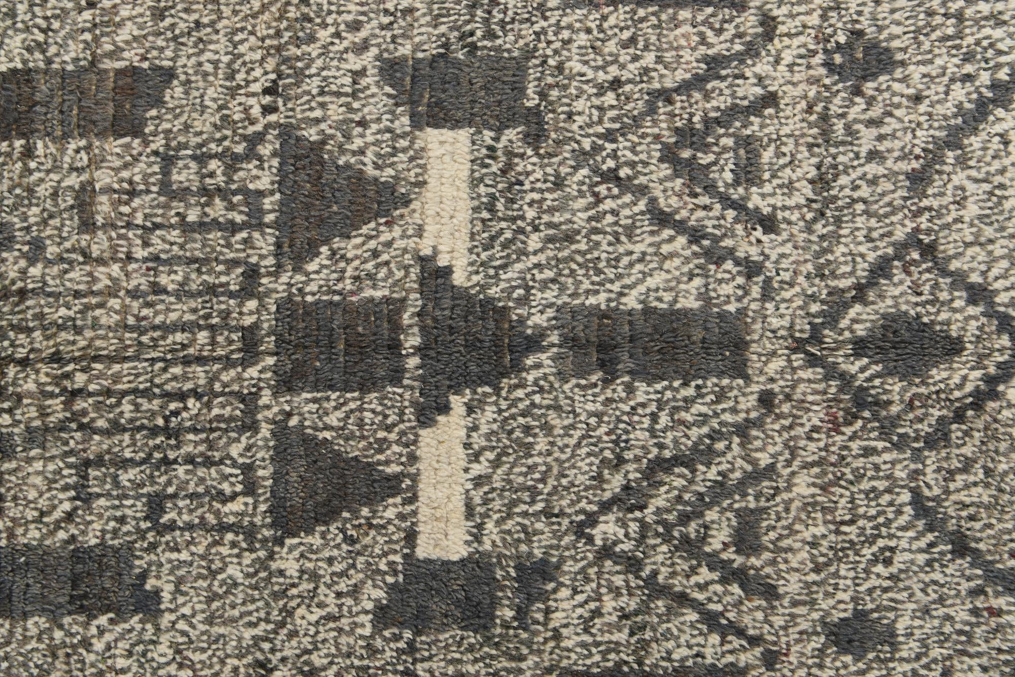 8' 1 x 10' 6 Hand Knotted Moroccan Wool Rug