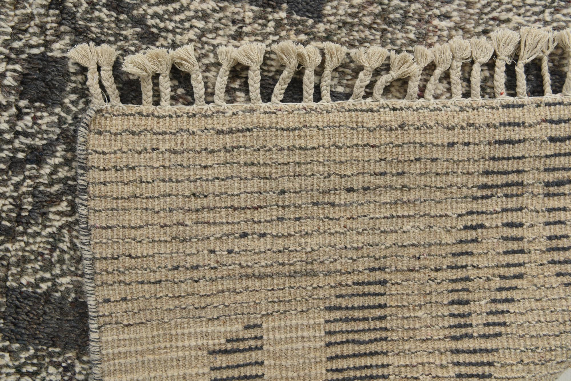 8' 1 x 10' 6 Hand Knotted Moroccan Wool Rug